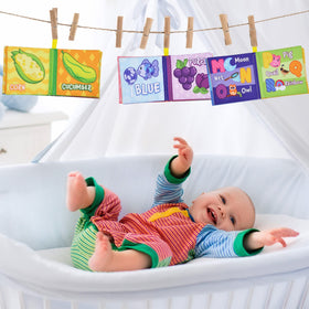 JOYIN bath books shapes pages help shape understanding with waterproof fabric.