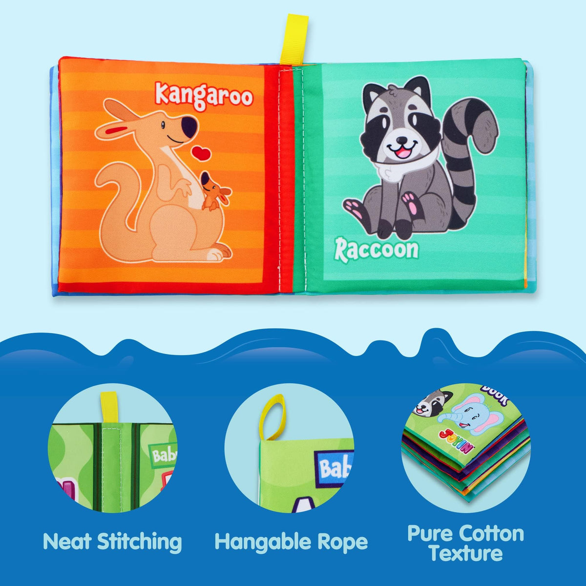 JOYIN bath books vehicle pages boost recognition skills during splashy reading sessions.