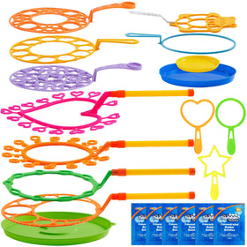 JOYIN big bubble wands set with tray for oversized outdoor bubbles