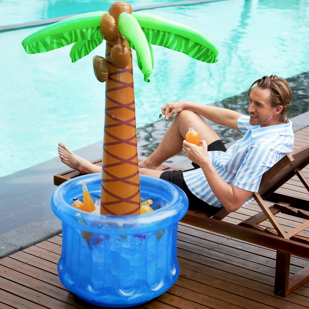 JOYIN blue poolside decoration, enhances luau party atmosphere