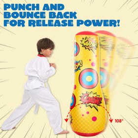 JOYIN bounce-back action bopper demonstrating rebound for little athletes.