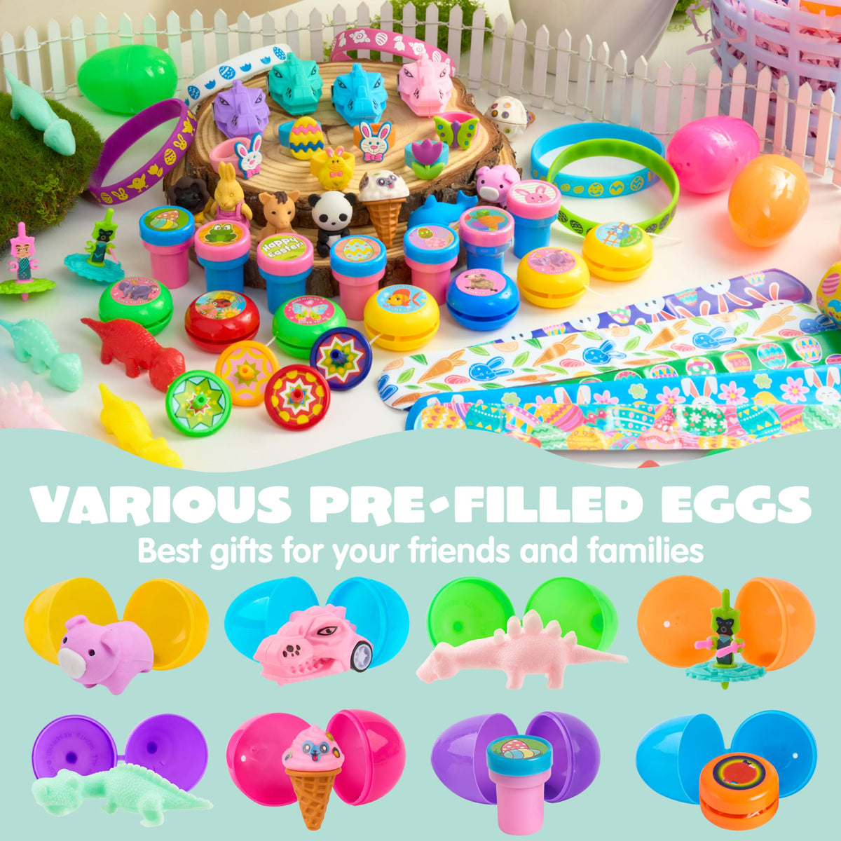 JOYIN bouncy monsters inside eggs add playful action