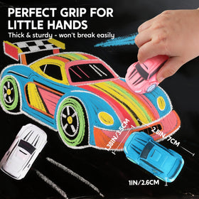 JOYIN vibrant 12-color chalk bundle brightens sidewalk art and imagination.