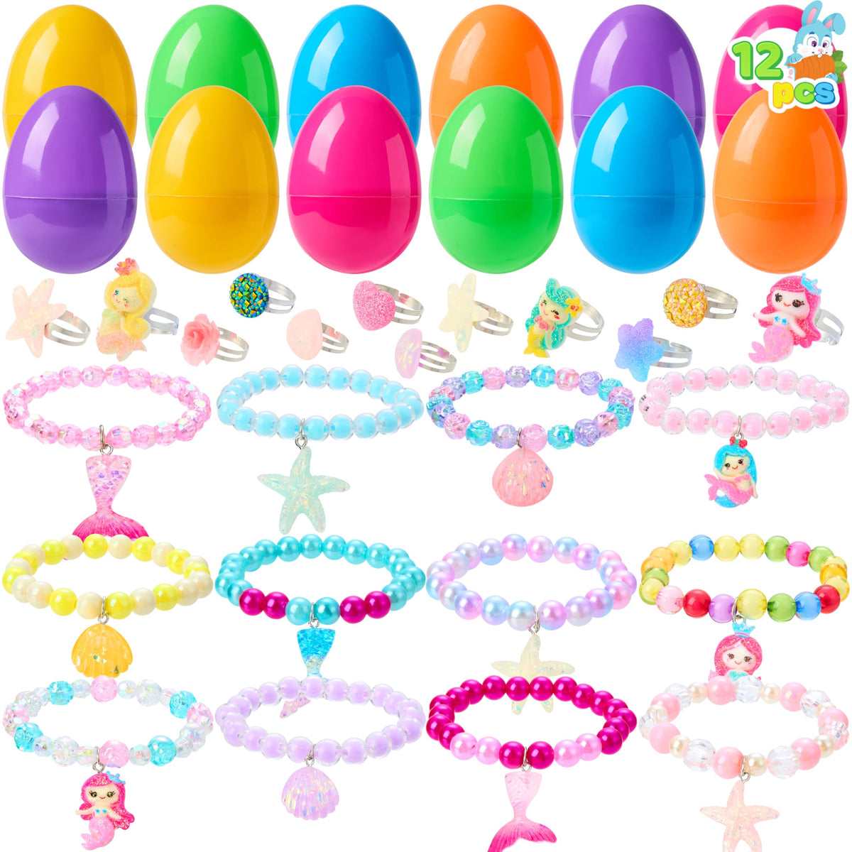 JOYIN eggs in vibrant colors and designs attract attention.