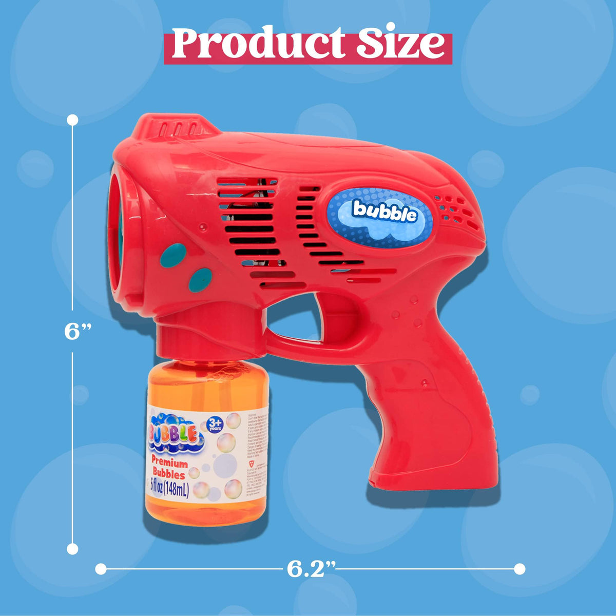JOYIN bubble guns battery-powered action fuels continuous bubble bursts.