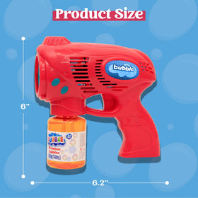 JOYIN bubble guns battery-powered action fuels continuous bubble bursts.