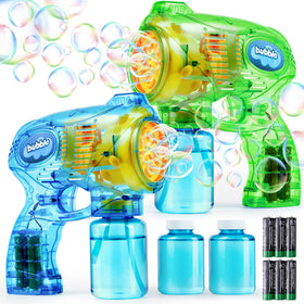 JOYIN bubble guns kit overview for effortless backyard fun and party-ready entertainment.