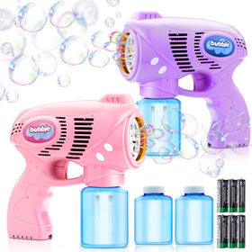 JOYIN bubble guns pink and purple for outdoor fun and creative play
