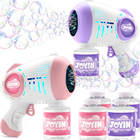 JOYIN bubble guns set with two blasters for outdoor play.