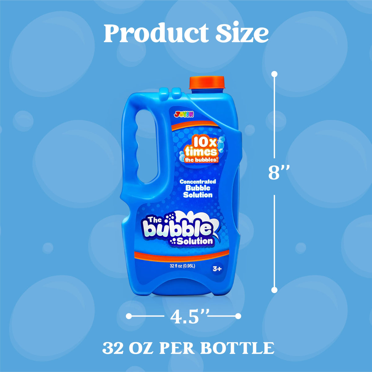 JOYIN bubble machine refill 64 oz for vibrant, long-lasting bubbles at parties.