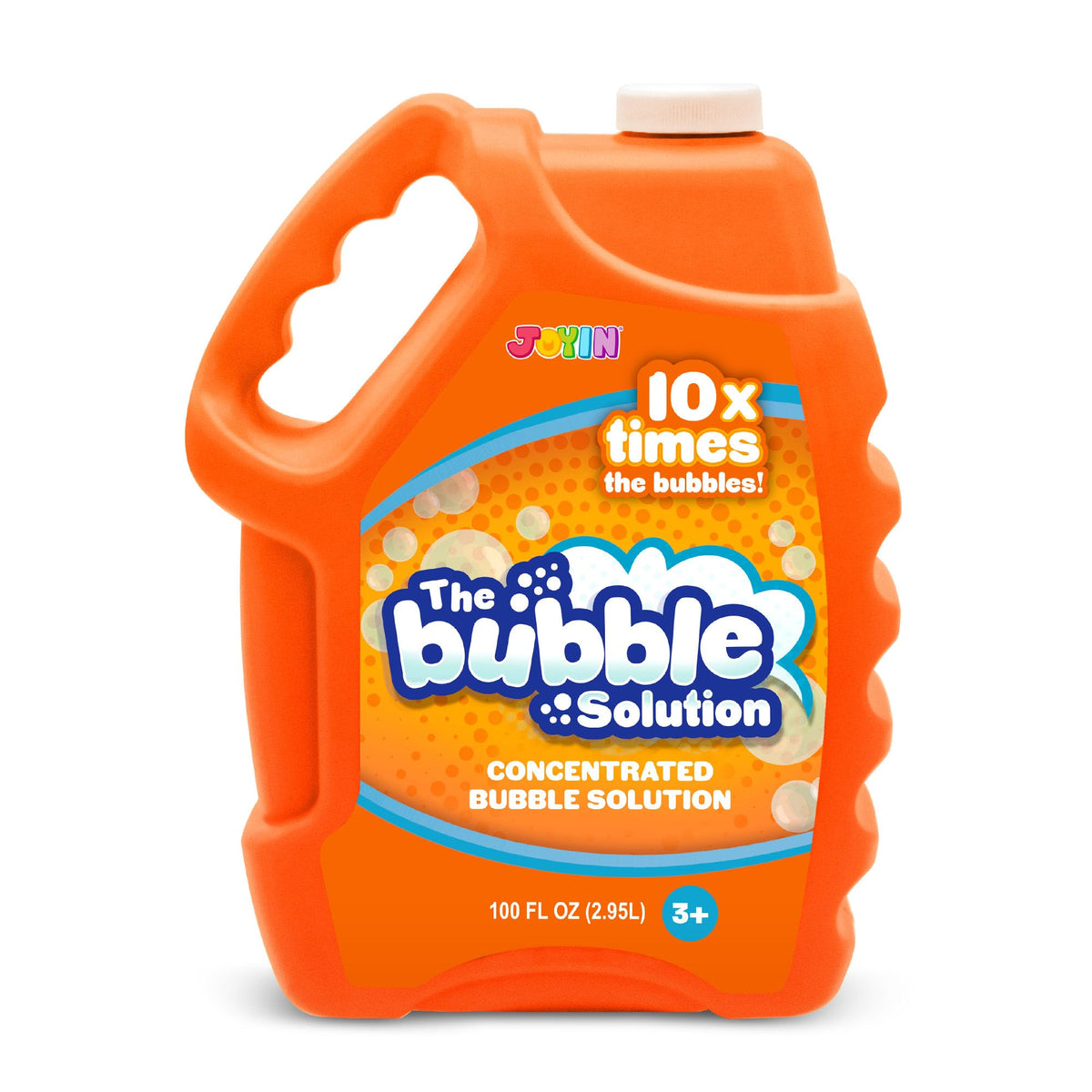 JOYIN bubble solution 100oz bottle pouring for easy refills at parties