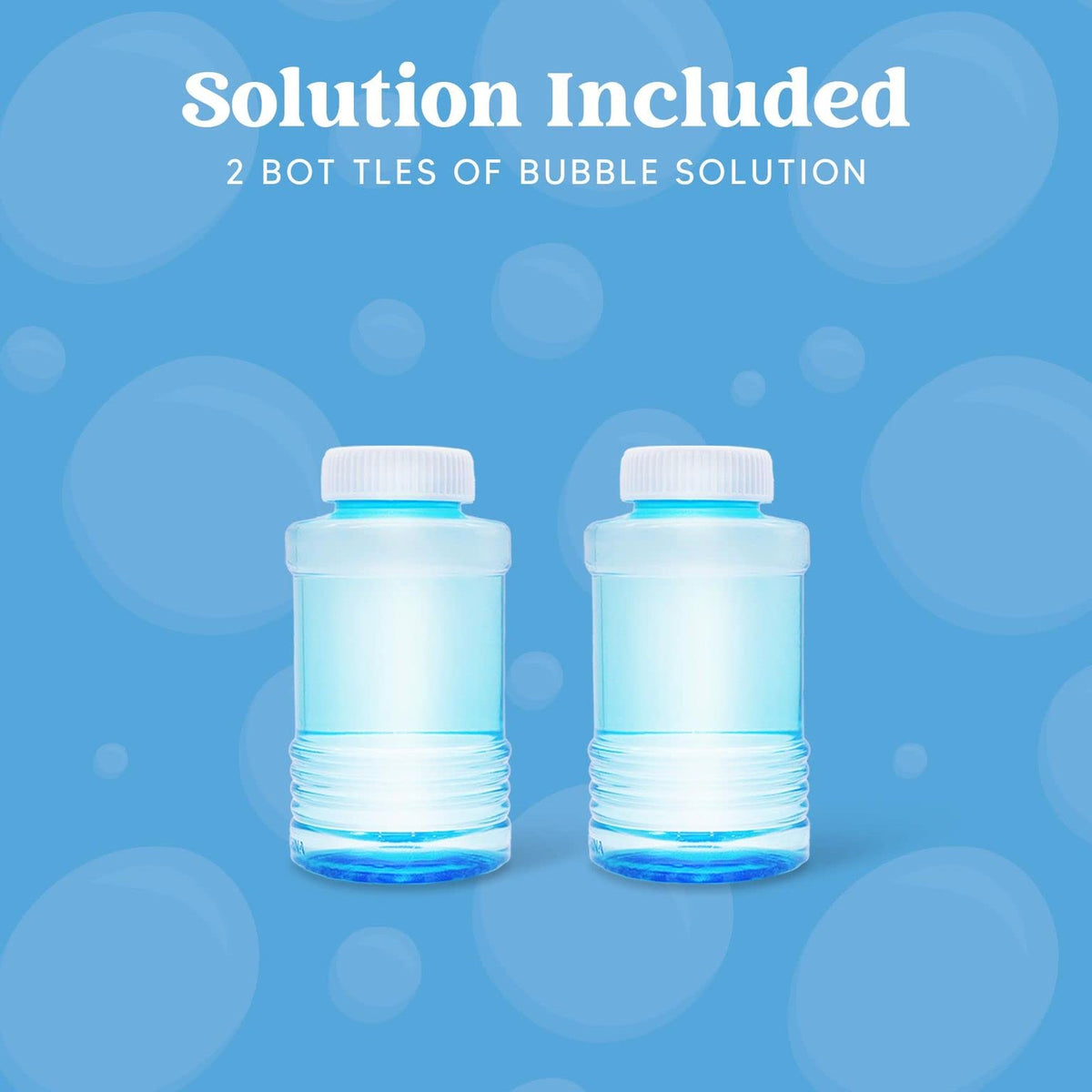 JOYIN bubble solution bottles included for extended play sessions.