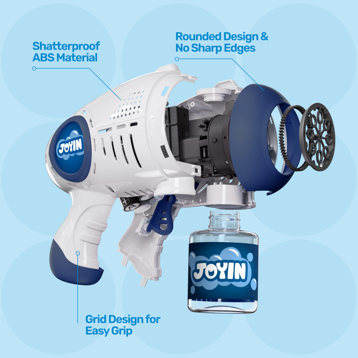 JOYIN bubble solution bottles keep play going with steady bubbles
