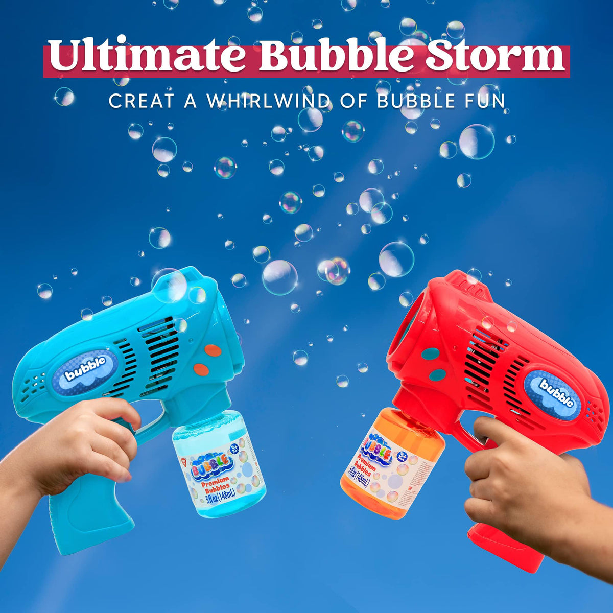 JOYIN bubble solution refills 147 ml for extended play sessions.