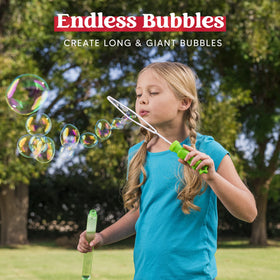 JOYIN blue wand creates impressive bubble bursts for group games.