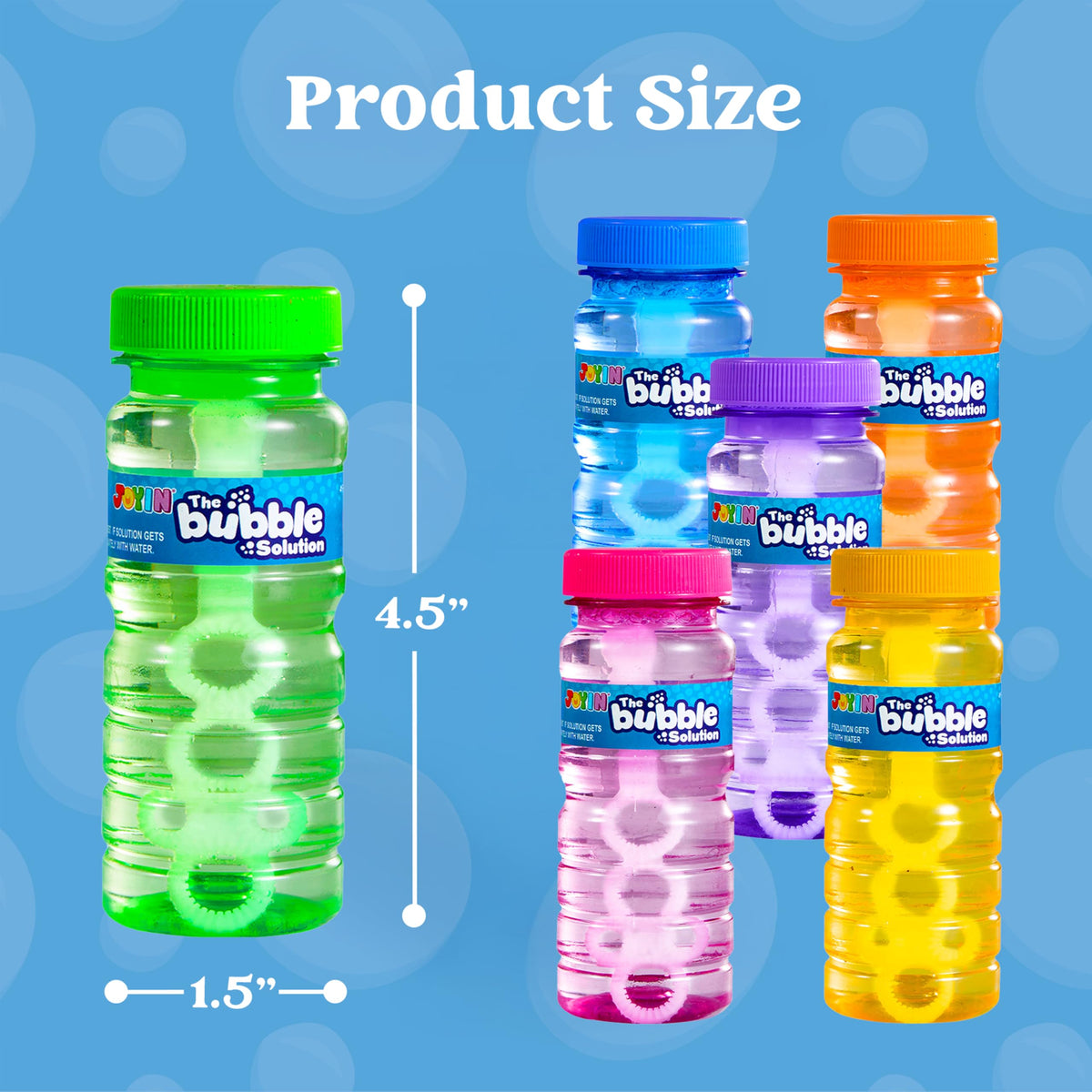 Wands and bottles enable easy bubble fun without batteries or charging