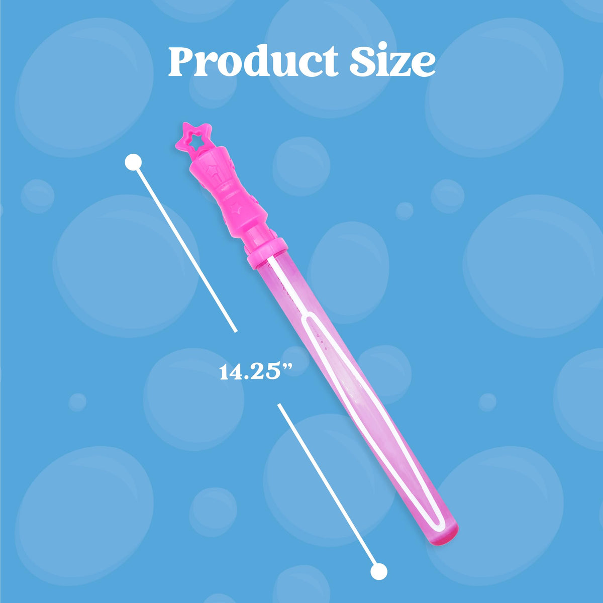 JOYIN dark blue wand complements themed events with vibrant bubbles.