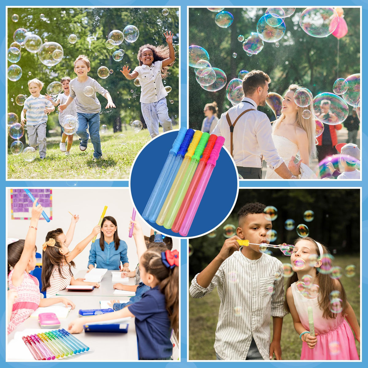 JOYIN bubble wands ideal for party favors and birthday celebrations.