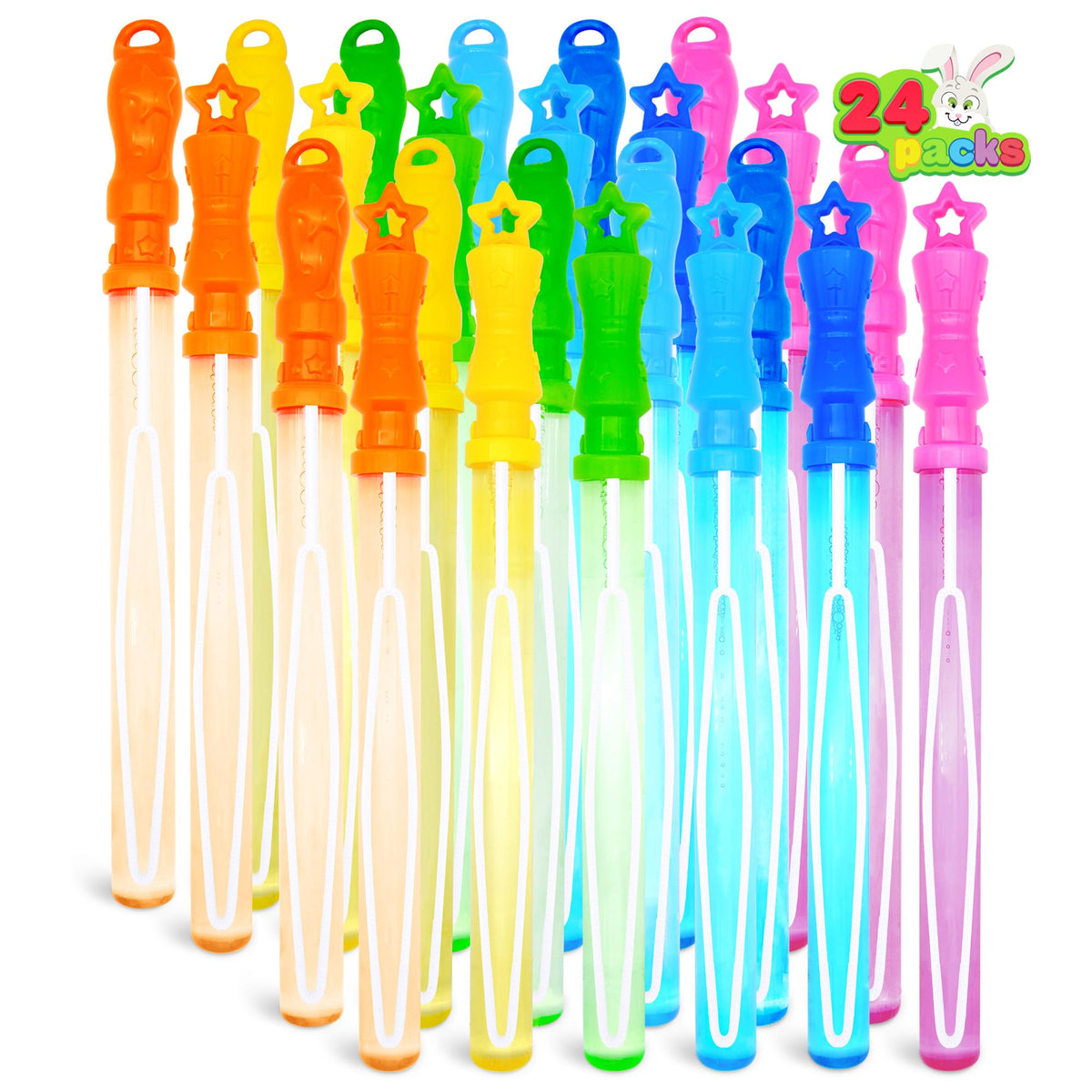 JOYIN yellow wand 14-25 inch adds colorful spectacle to gatherings.