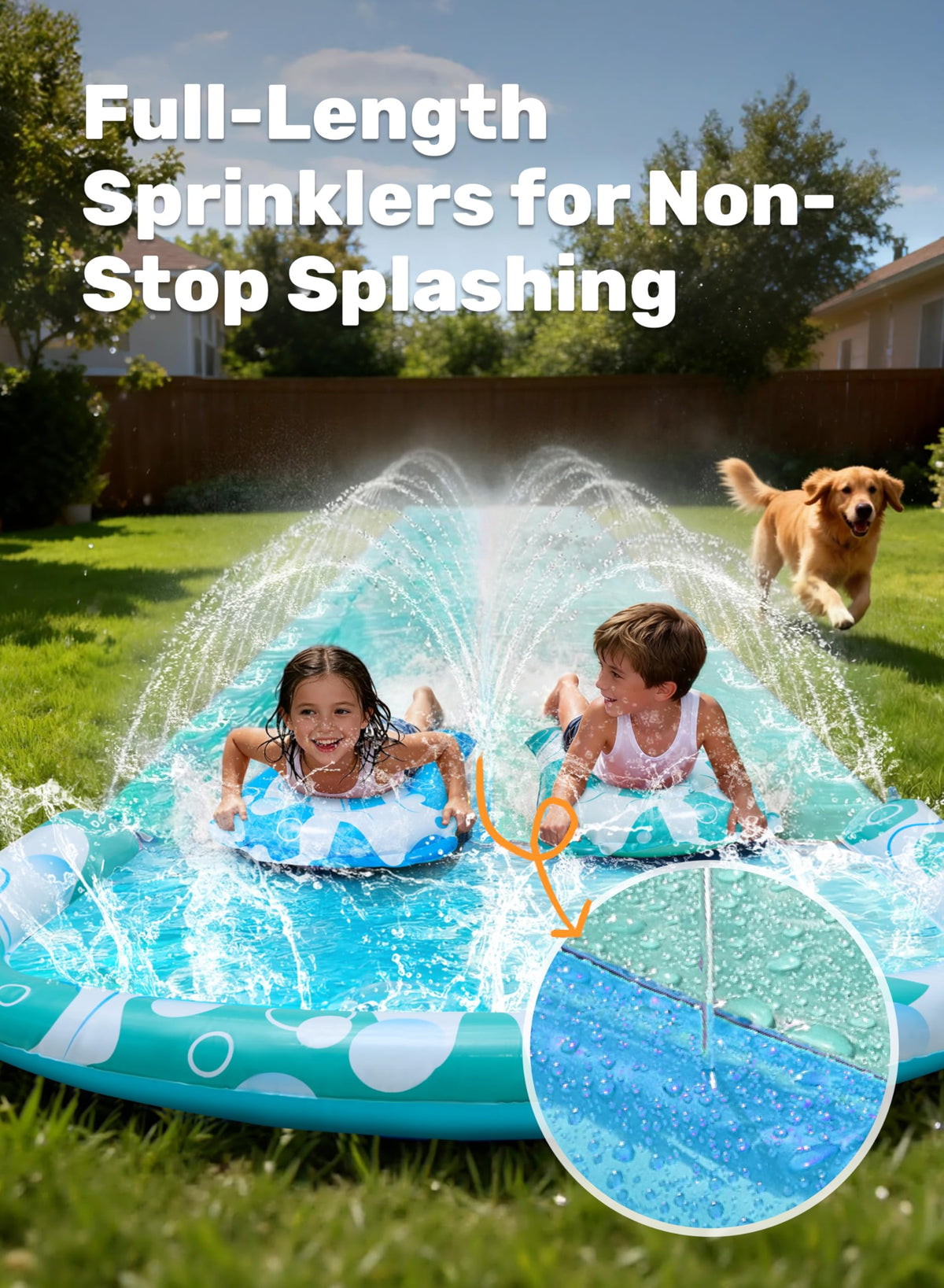 JOYIN built-in sprinkler on one side for refreshing spray for kids