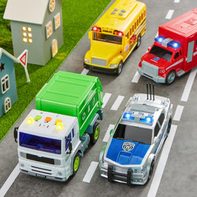 JOYIN bundled vehicle set enables cooperative play and storytelling