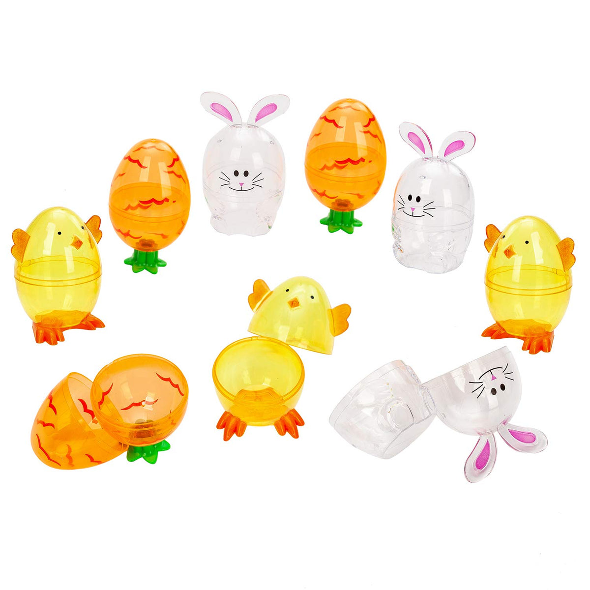 JOYIN carrot-shaped Easter egg shell ideal for egg hunts and basket fillers
