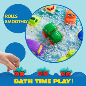 JOYIN Cartoon vehicles set ideal for toddlers' water exploration and pretend play.