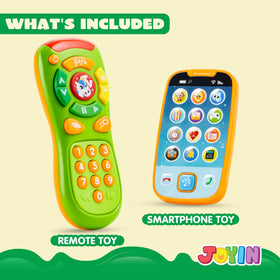 JOYIN cell phone toy with animal sounds and music for sensory play.