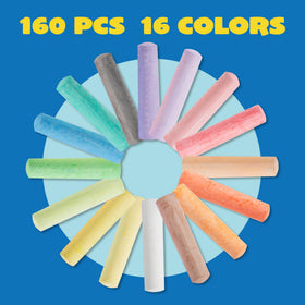 Joyin outdoor chalks for driveway drawings and classroom chalkboard art
