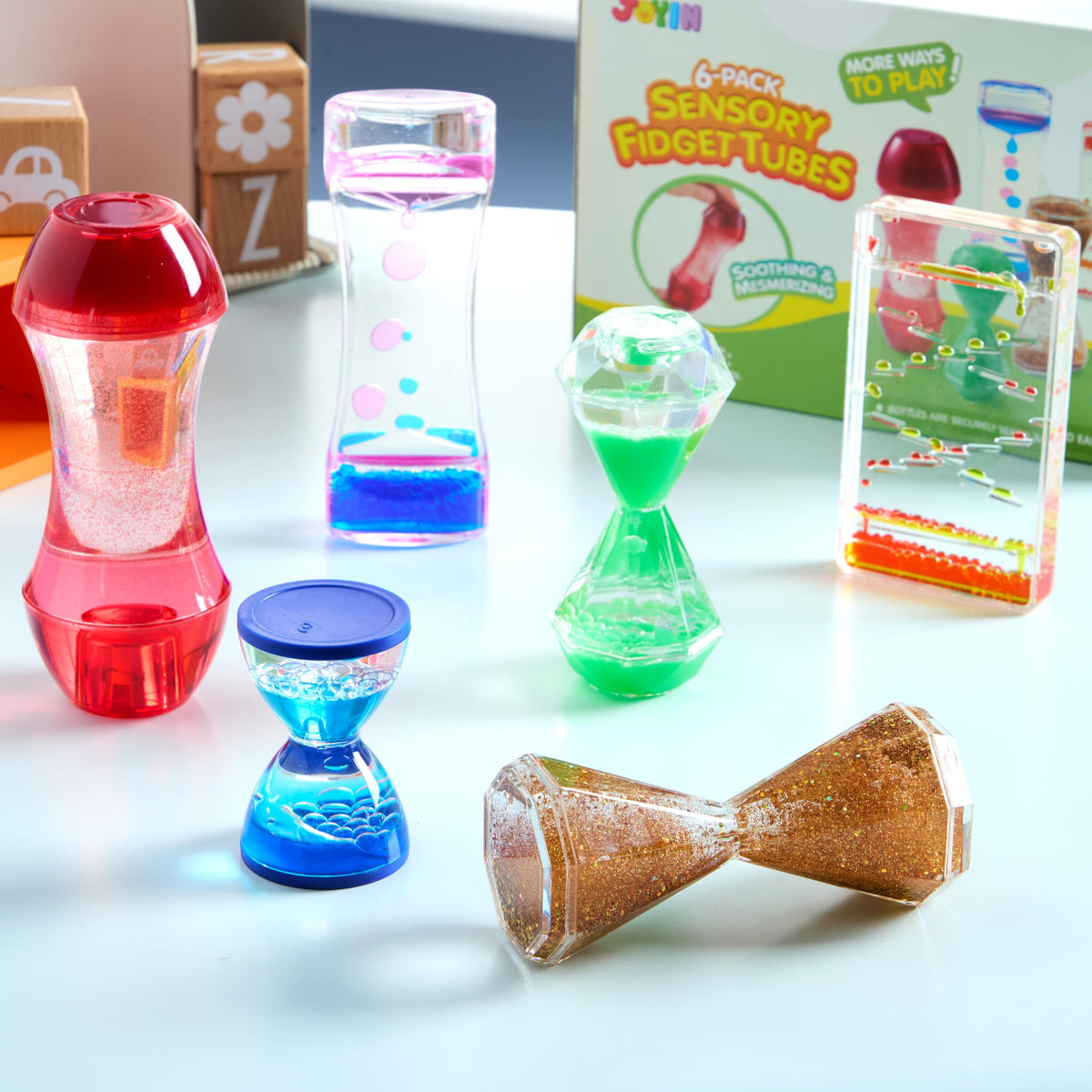 JOYIN child hand holding tube demonstrates portable discreet stress relief on the go.