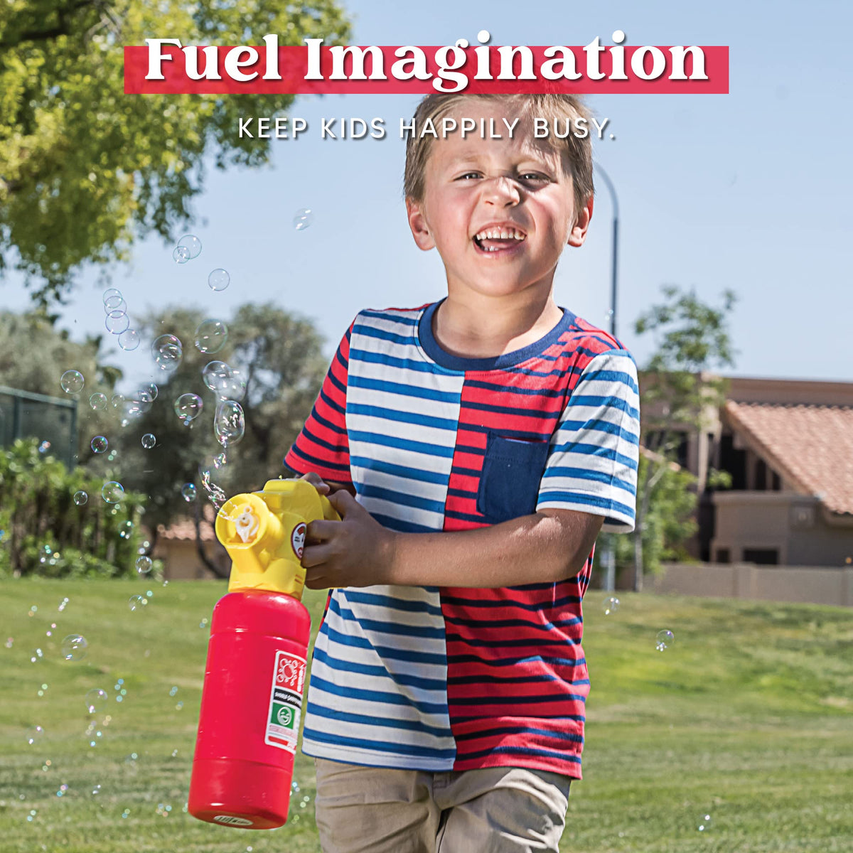 JOYIN child-safe non-toxic bubble machine for worry-free playtime.