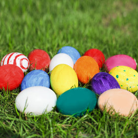 Safe, durable eggs designed to meet US toy standards.