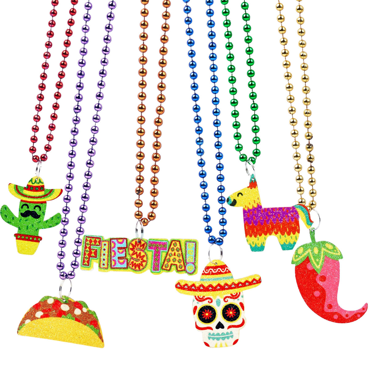 JOYIN Cinco de Mayo beaded necklace set; vibrant wear and festive décor.