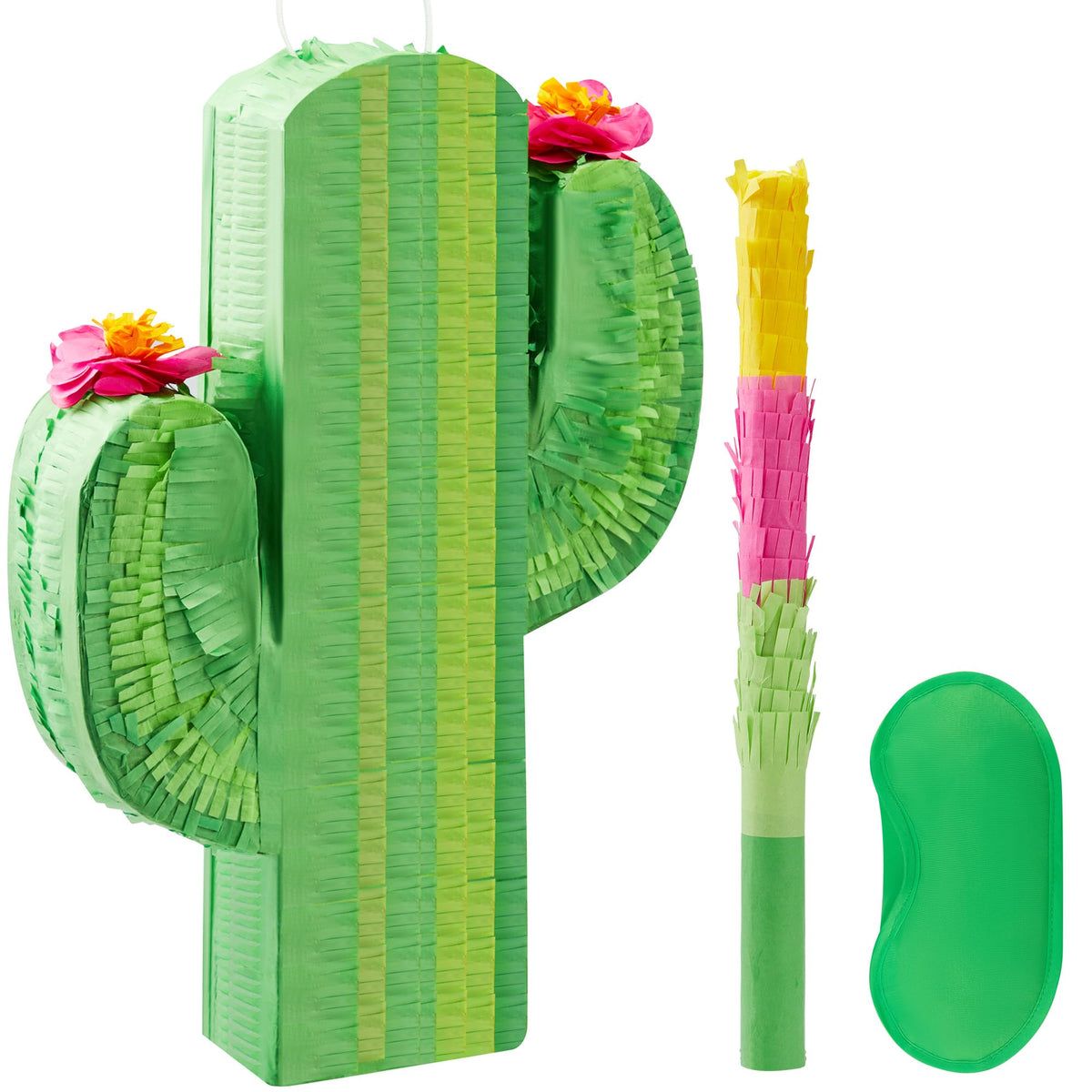 JOYIN Cinco De Mayo cactus pinata in full view, ideal for festive decor and candy reveal