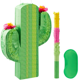 JOYIN Cinco De Mayo cactus pinata in full view, ideal for festive decor and candy reveal