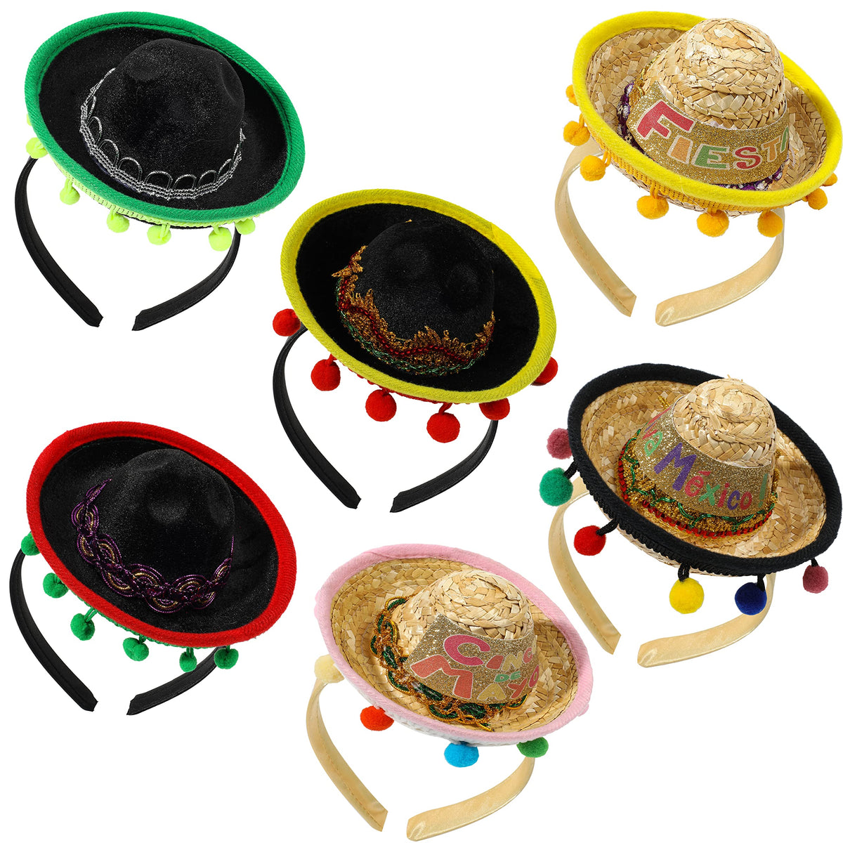 JOYIN fabric headband with pom-poms adds festive flair for events.
