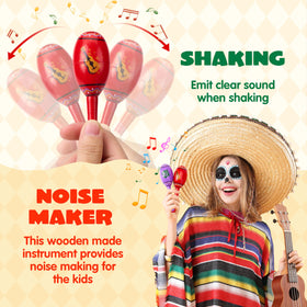 JOYIN Cinco De Mayo mini maracas yellow spark classroom creativity