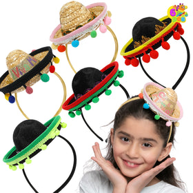 JOYIN Cinco de Mayo headbands displayed as table centerpieces.