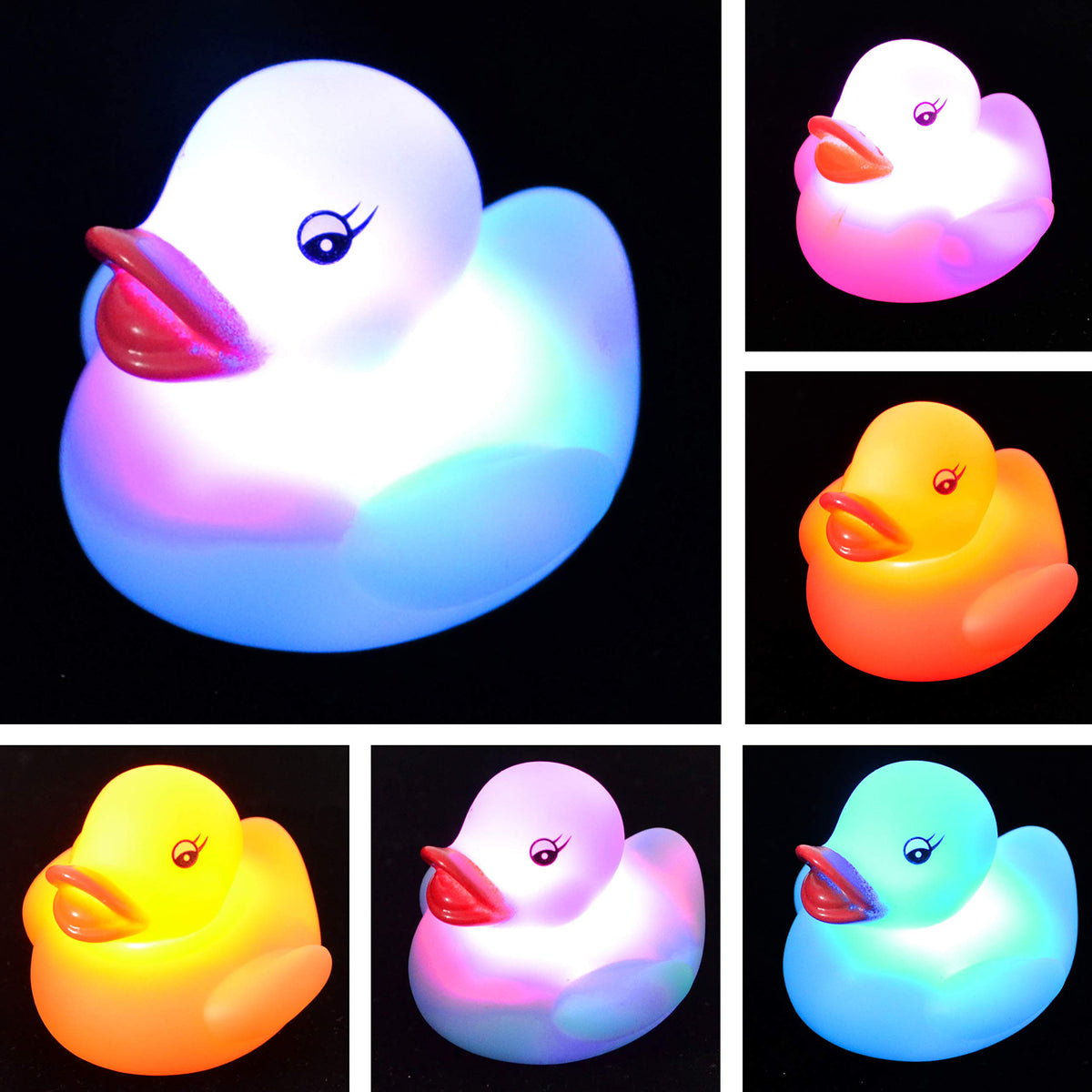 JOYIN ideal classroom prize with light-up duck bath toy inside.