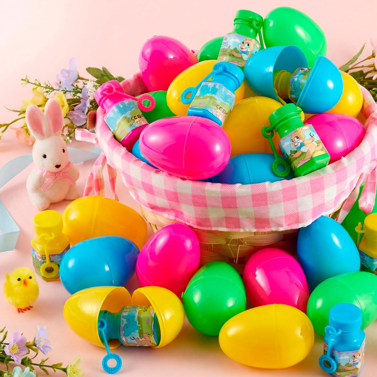 JOYIN classroom prizes with pre-filled bubble wand eggs for rewards
