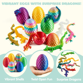 JOYIN 8-pack dragon eggs for Easter celebrations and collectible play