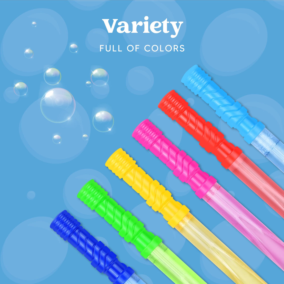 JOYIN colorful bubble wands set perfect for vivid bubbles at celebrations.
