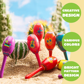JOYIN colorful maracas for kids support imaginative play and sensory learning at parties.