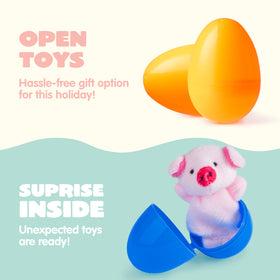 JOYIN Easter basket fillers with mini plush puppets for surprises