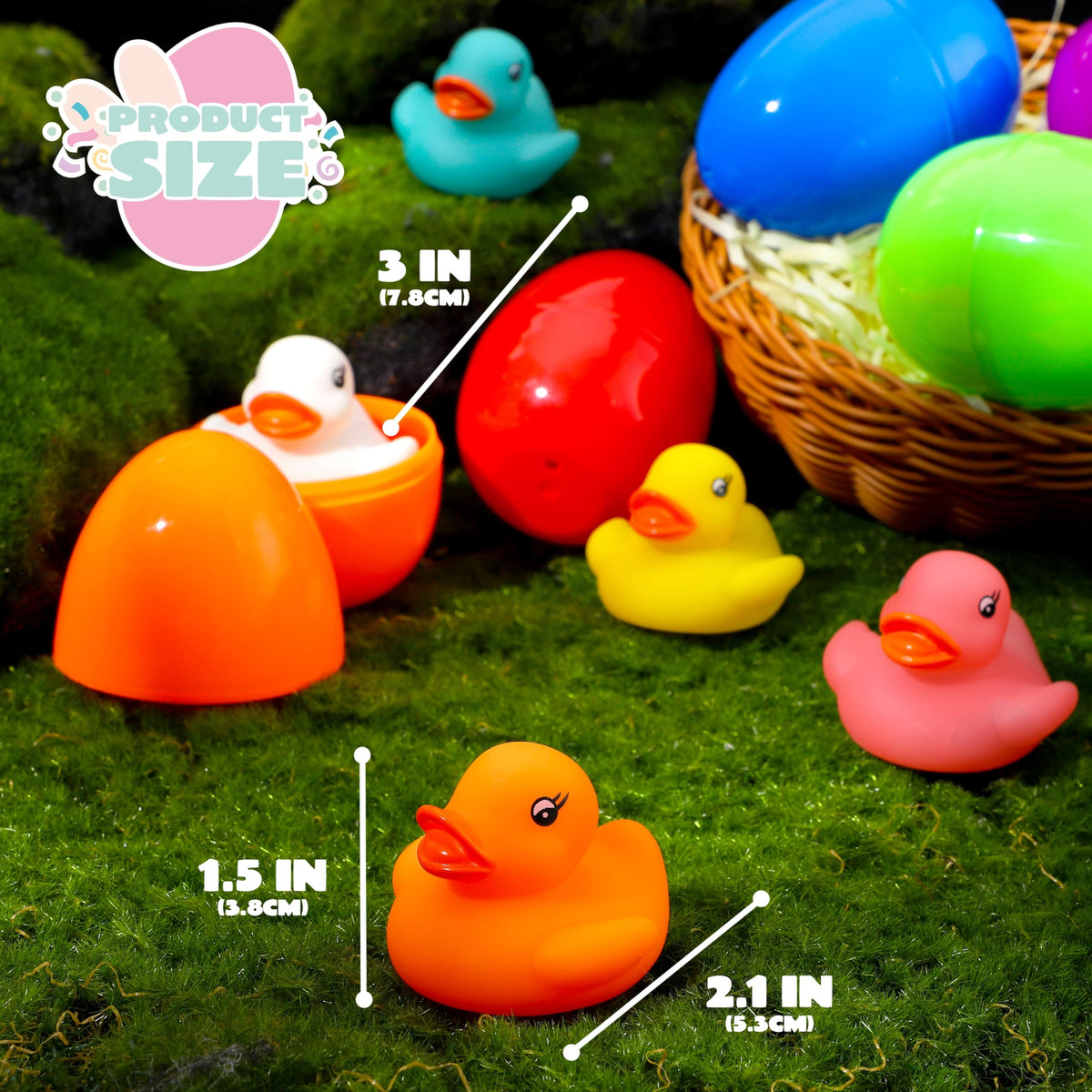 JOYIN Easter eggs with glowing ducks ideal as party favors.