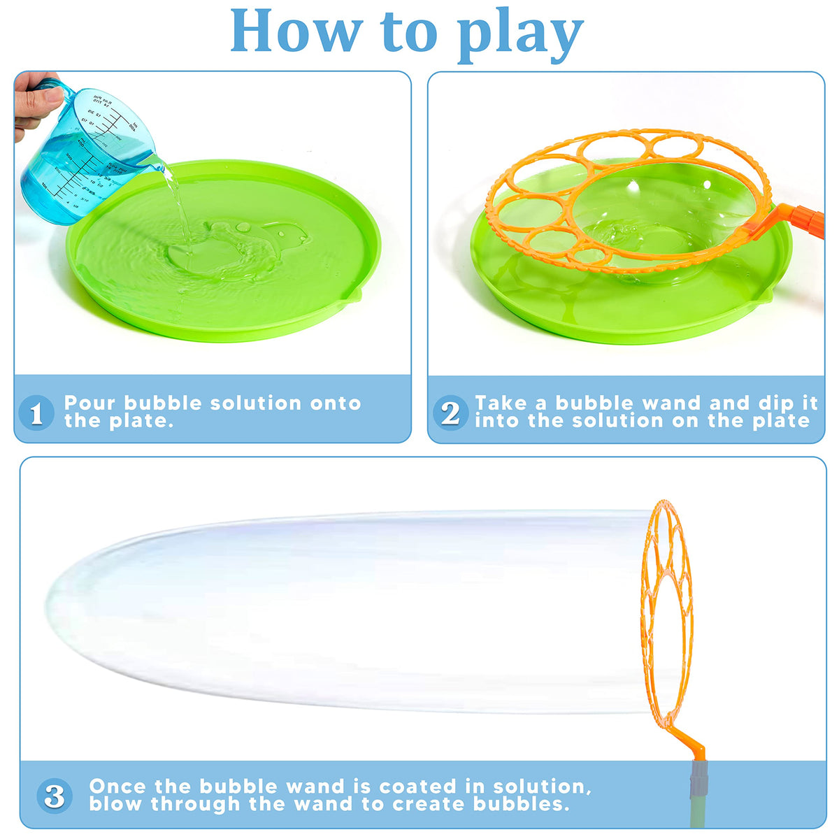 JOYIN concentrated bubble solution packs for quick refills