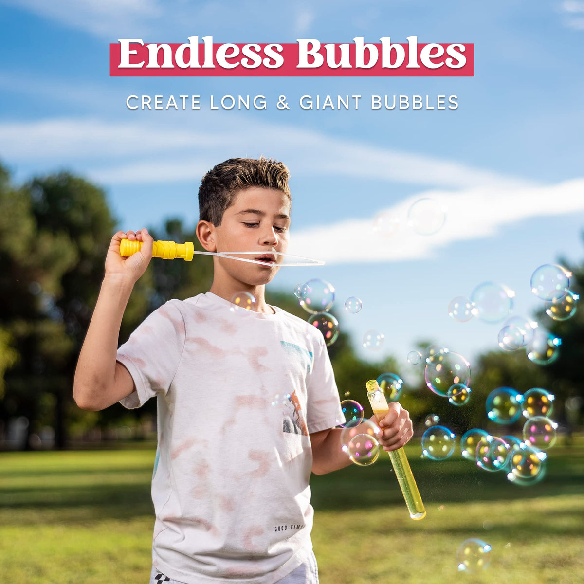 JOYIN concentrated bubble solution refills for extended bubble fun