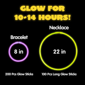 JOYIN 300 connectors for easy necklace assembly and creative glow crafts.