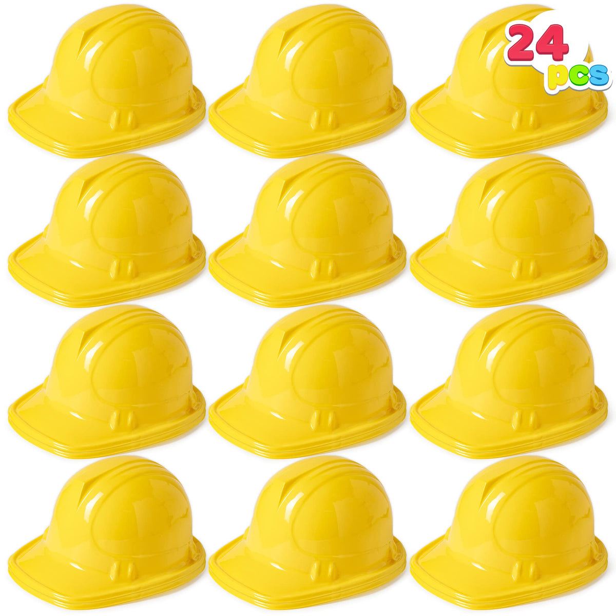 JOYIN 24-pack construction hats in box for quick party prep