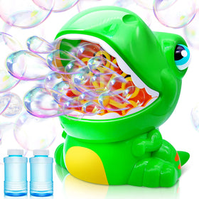 JOYIN dinosaur bubble machine makes a kid-friendly birthday gift option.